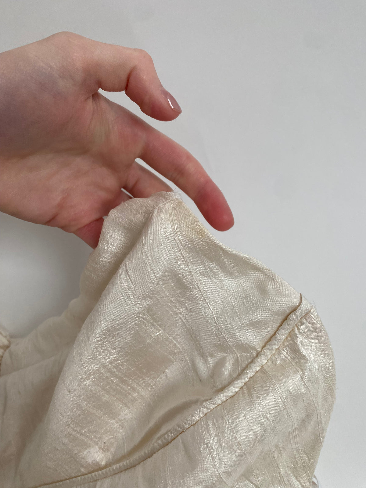 Archive No. 016 — Redesigned 1980s Silk Strapless Wedding Gown