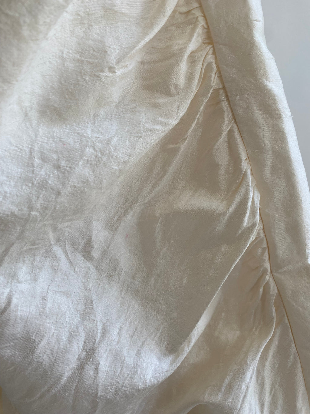 Vintage Silk Wedding Dress with Detachable Train
