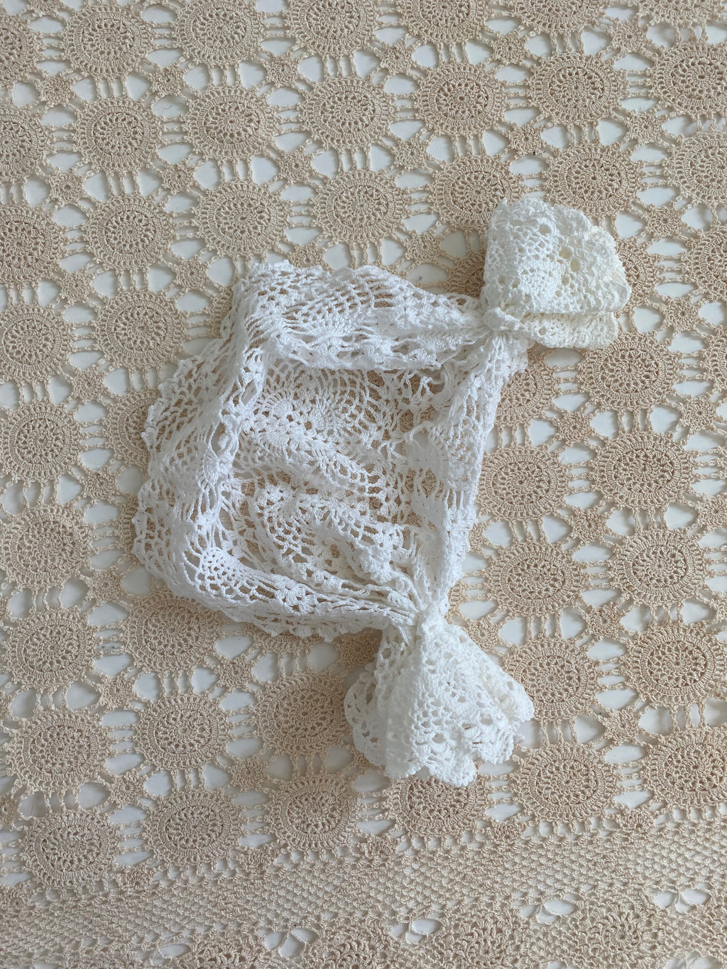 Vintage Crochet Cap Sample