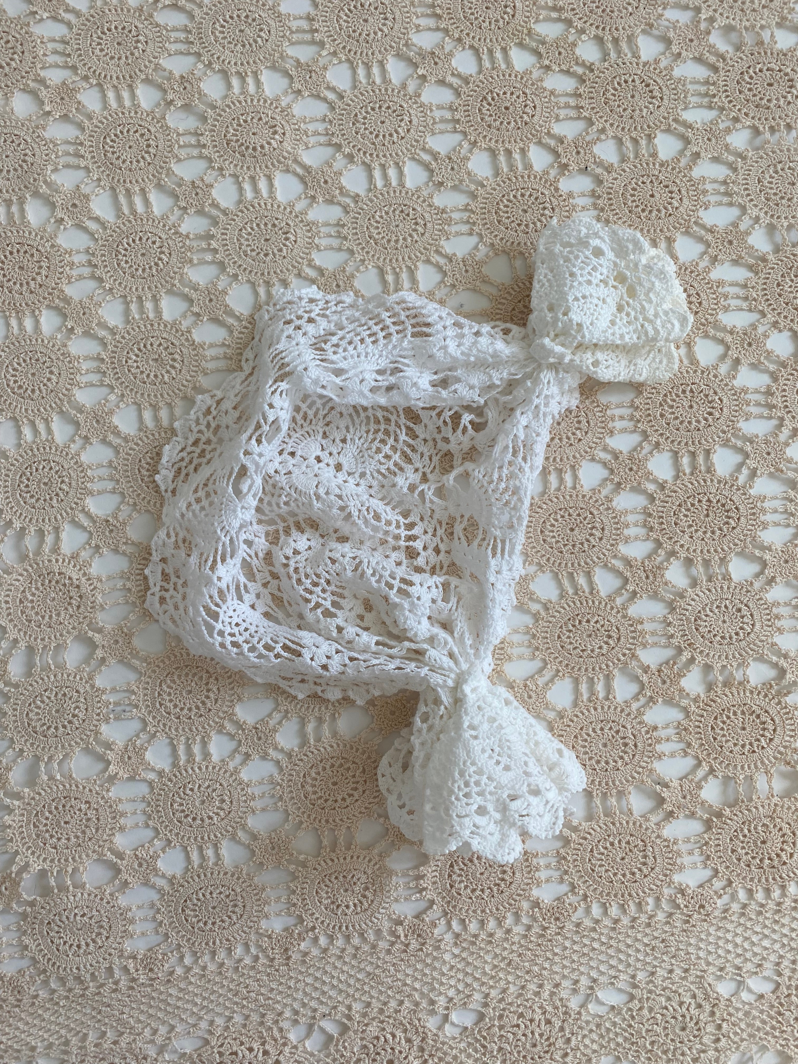 Vintage Crochet Cap Sample