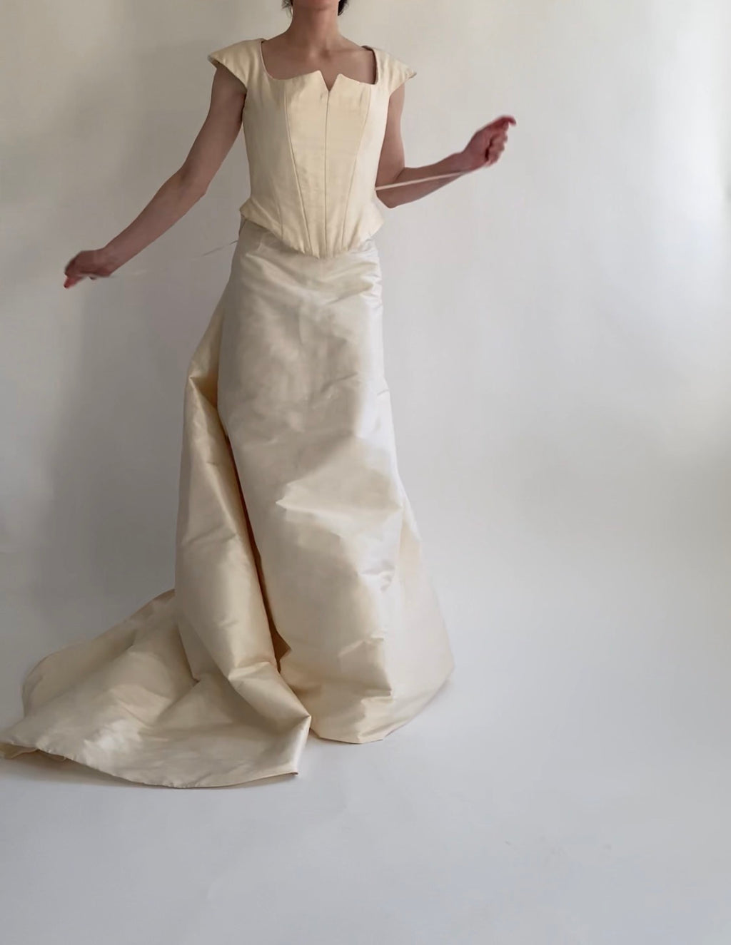 Archive No. 015 — 1990s Silk Corset and Skirt Set