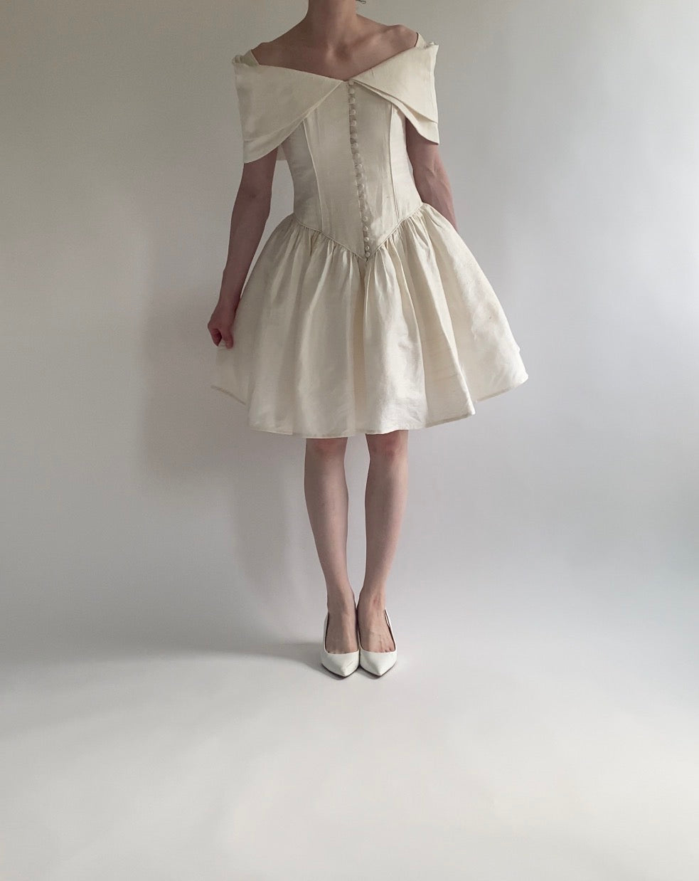Mini Silk Wedding Dress