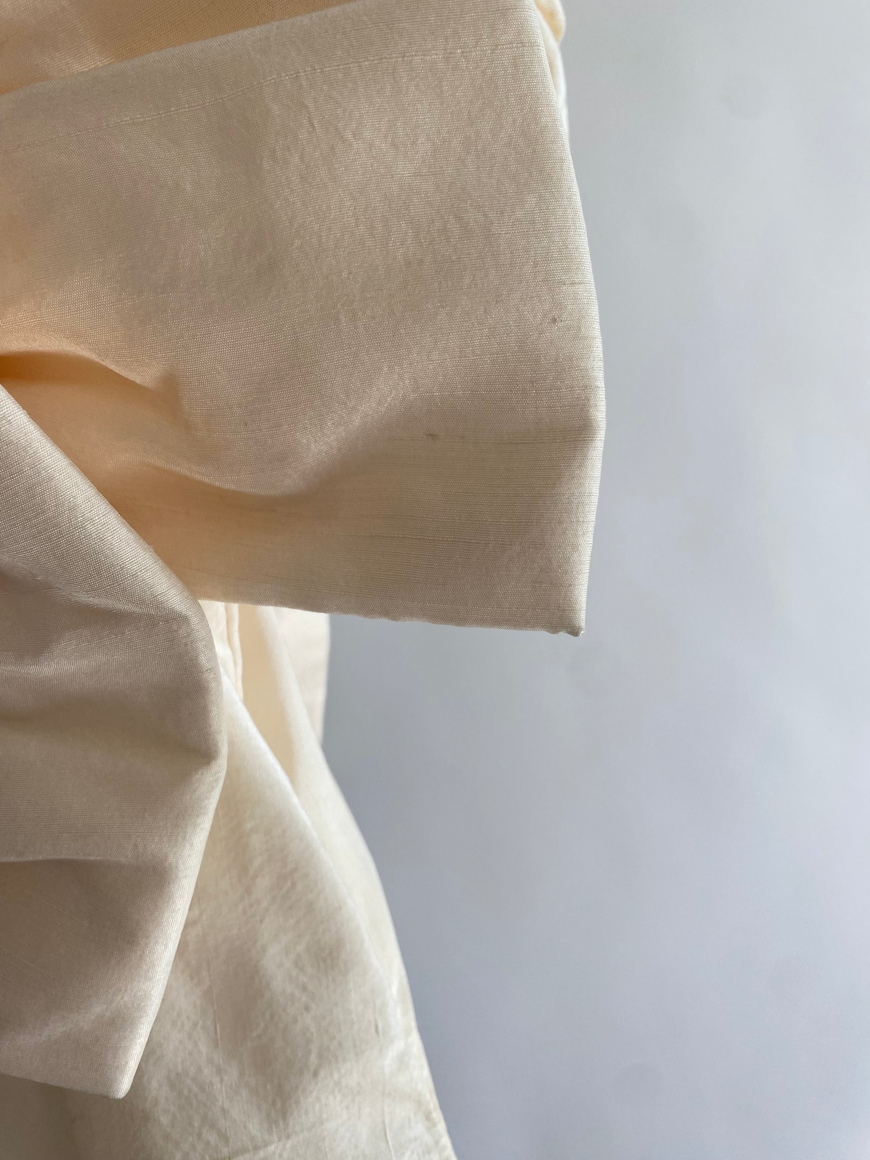 Vintage 1990s Bow Silk Wedding Dress