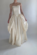 Archive No. 016 — Redesigned 1980s Silk Strapless Wedding Gown