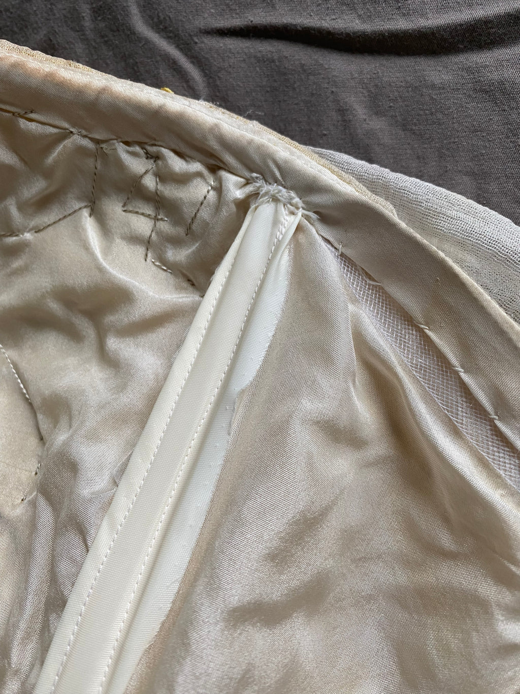 Distressed Vintage 2000s Wedding Gown