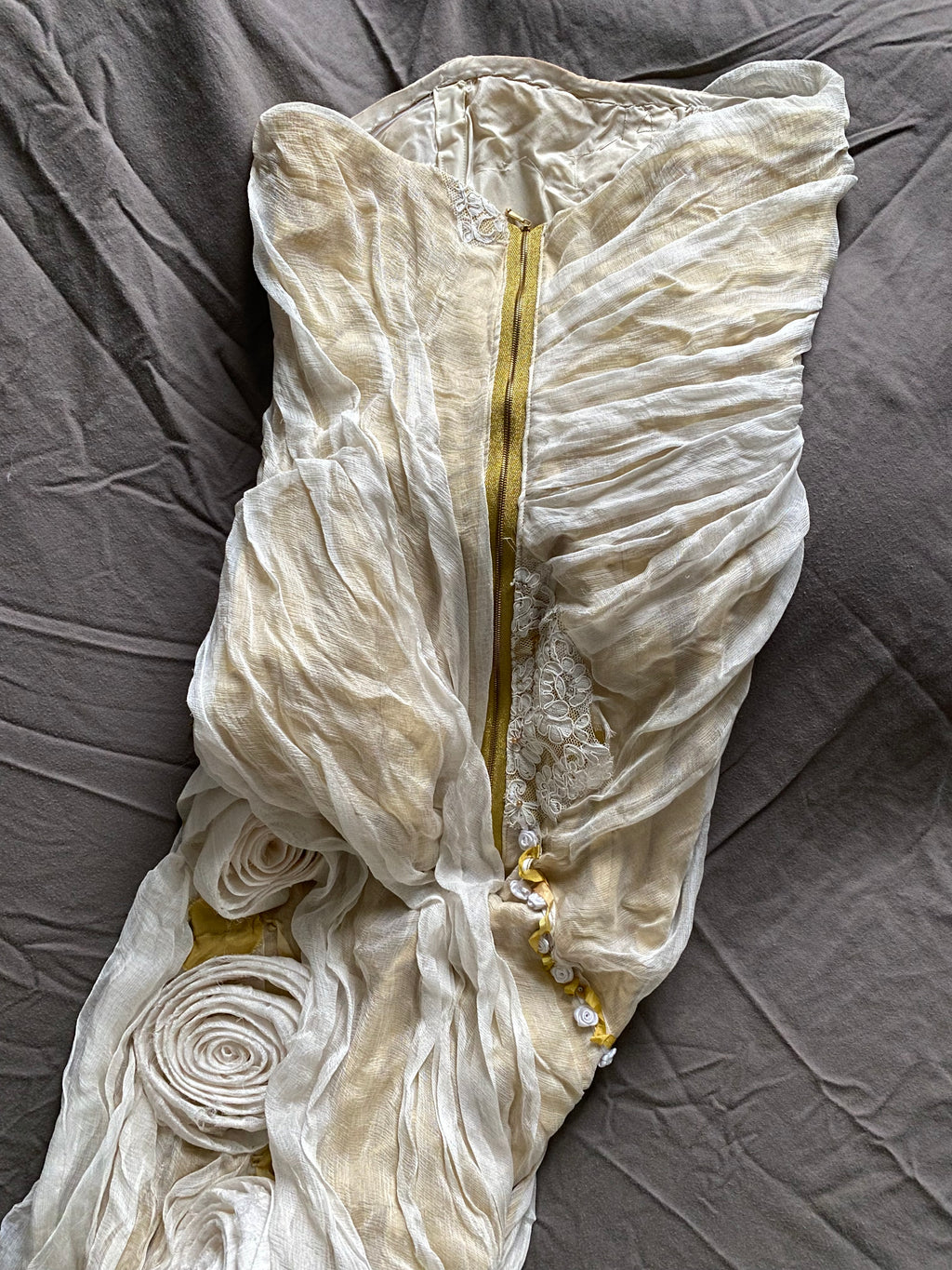 Distressed Vintage 2000s Wedding Gown