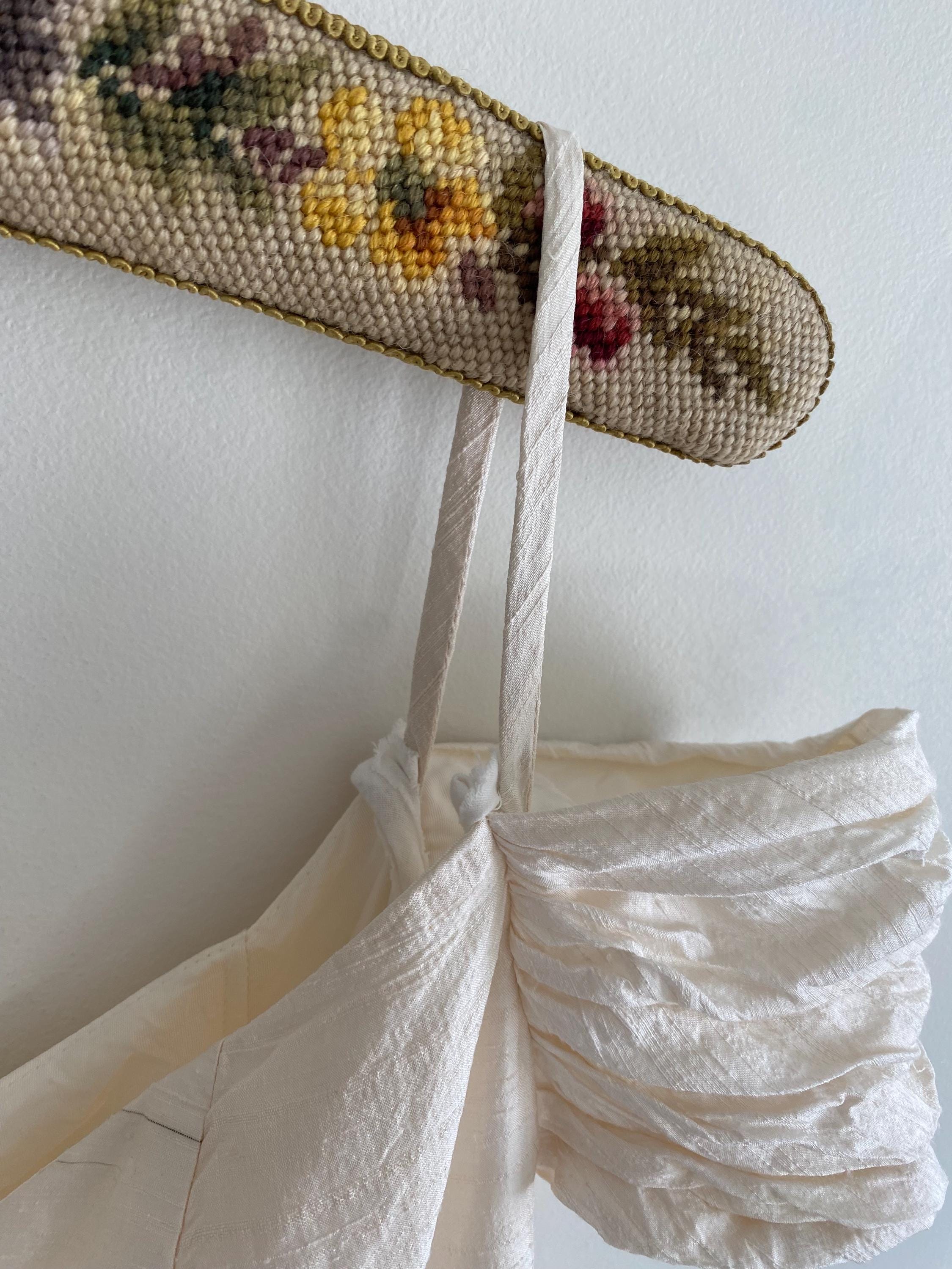 Vintage Raw Silk 1980s Tea Length Wedding Dress