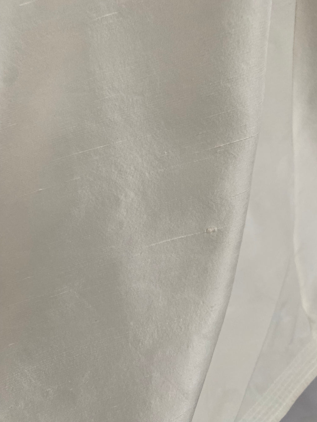 Vintage Silk 1980s Wedding Dress with Puff Sleeves