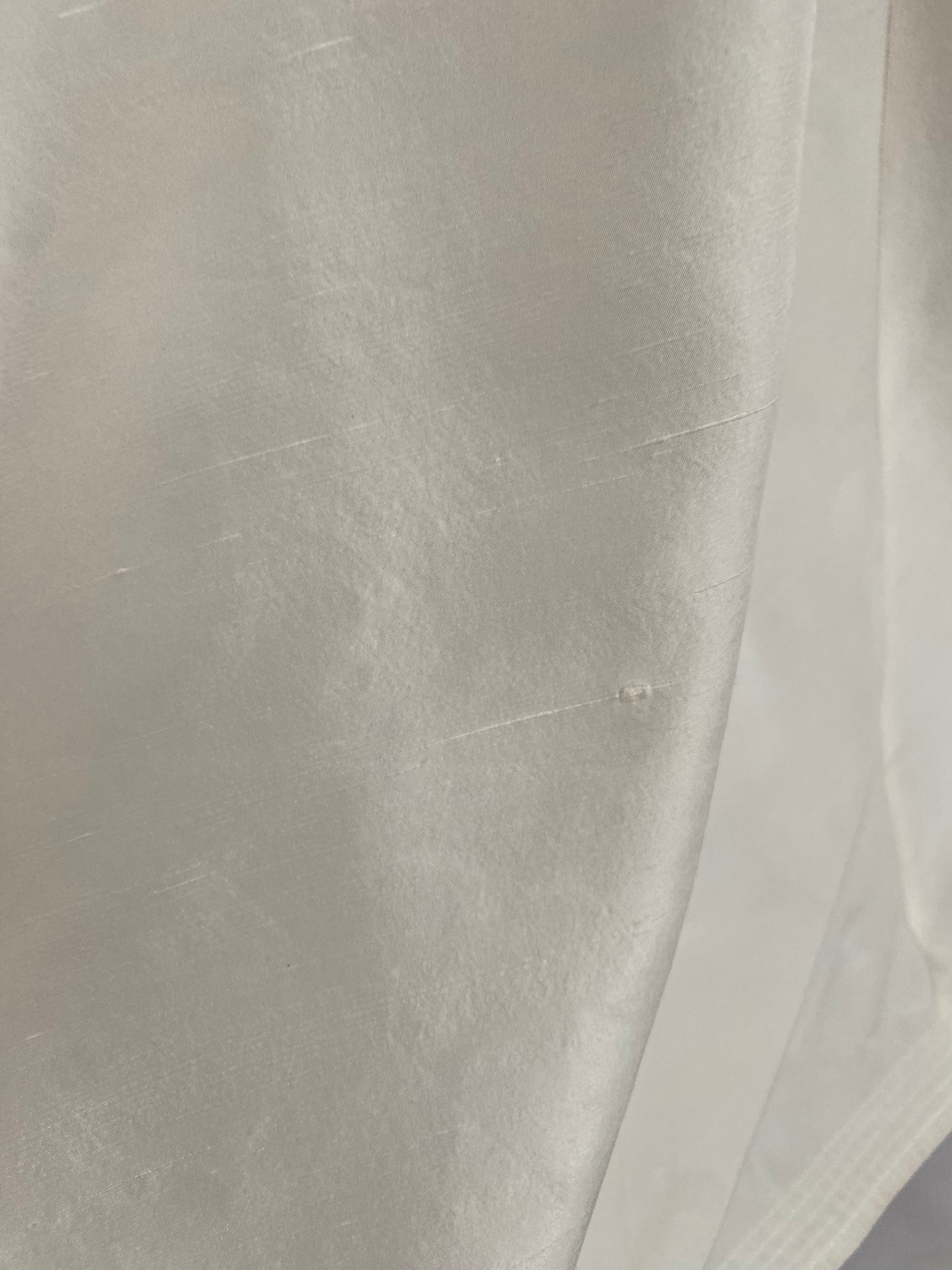Vintage Silk 1980s Wedding Dress with Puff Sleeves