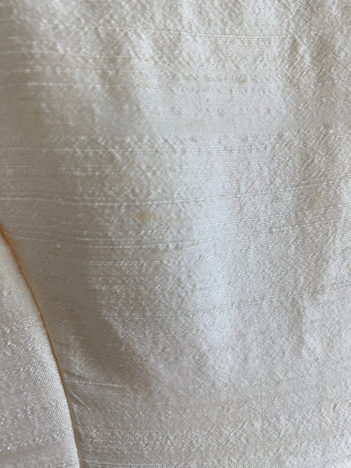 1980s Raw Silk  Wedding Dress