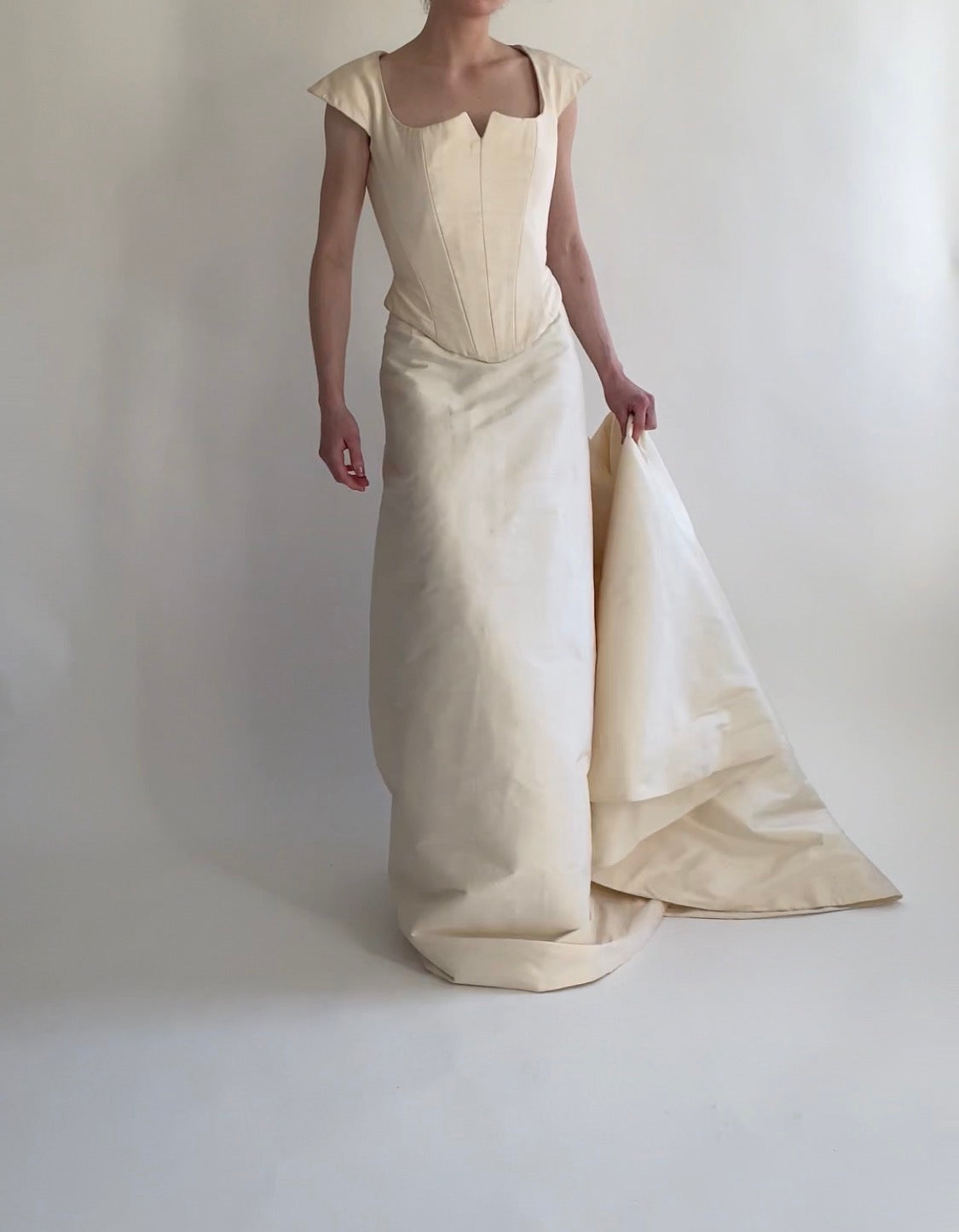 Archive No. 015 — 1990s Silk Corset and Skirt Set