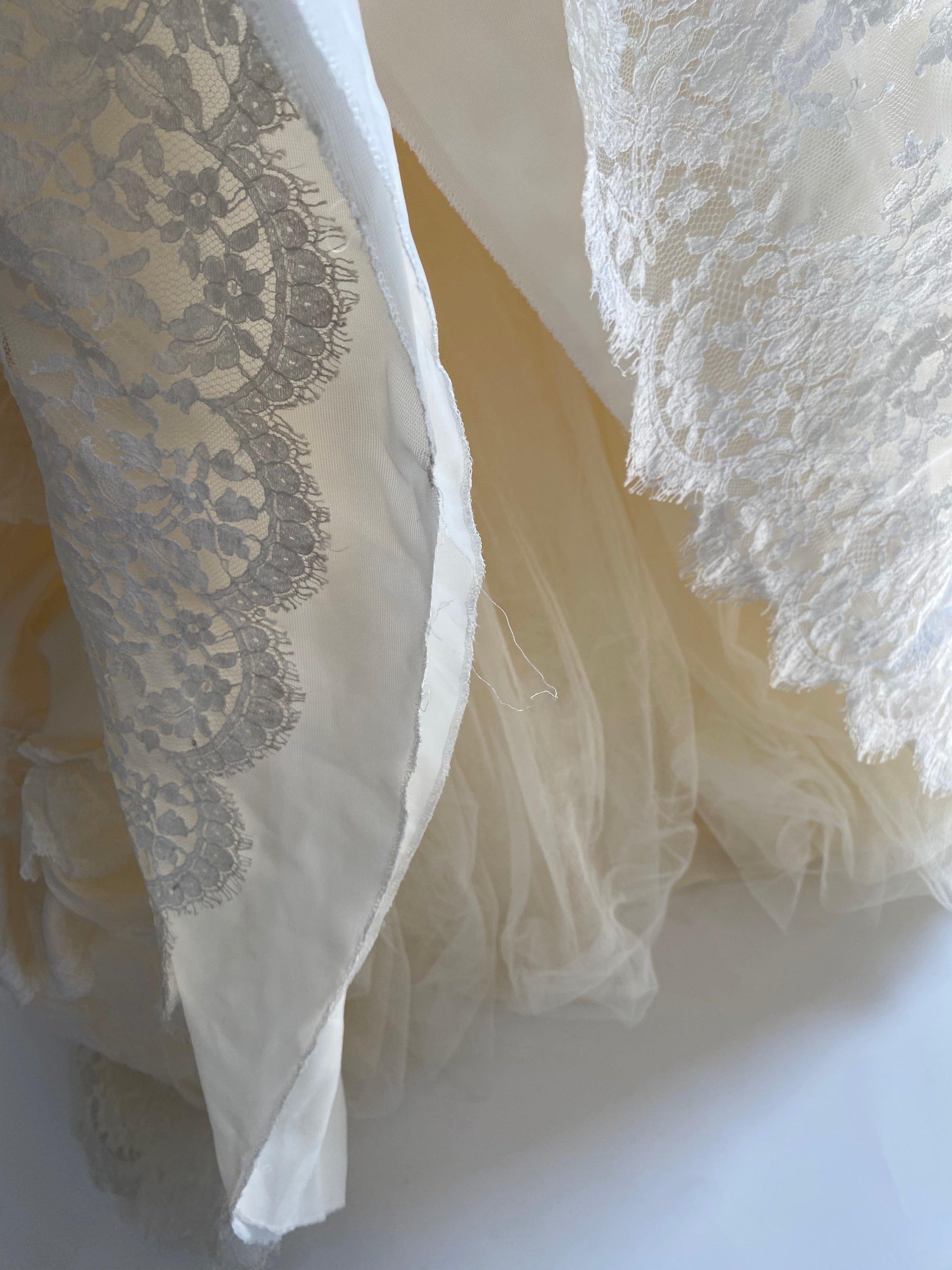 1980s Silk Princess Diana Inspired Vintage Wedding Dress