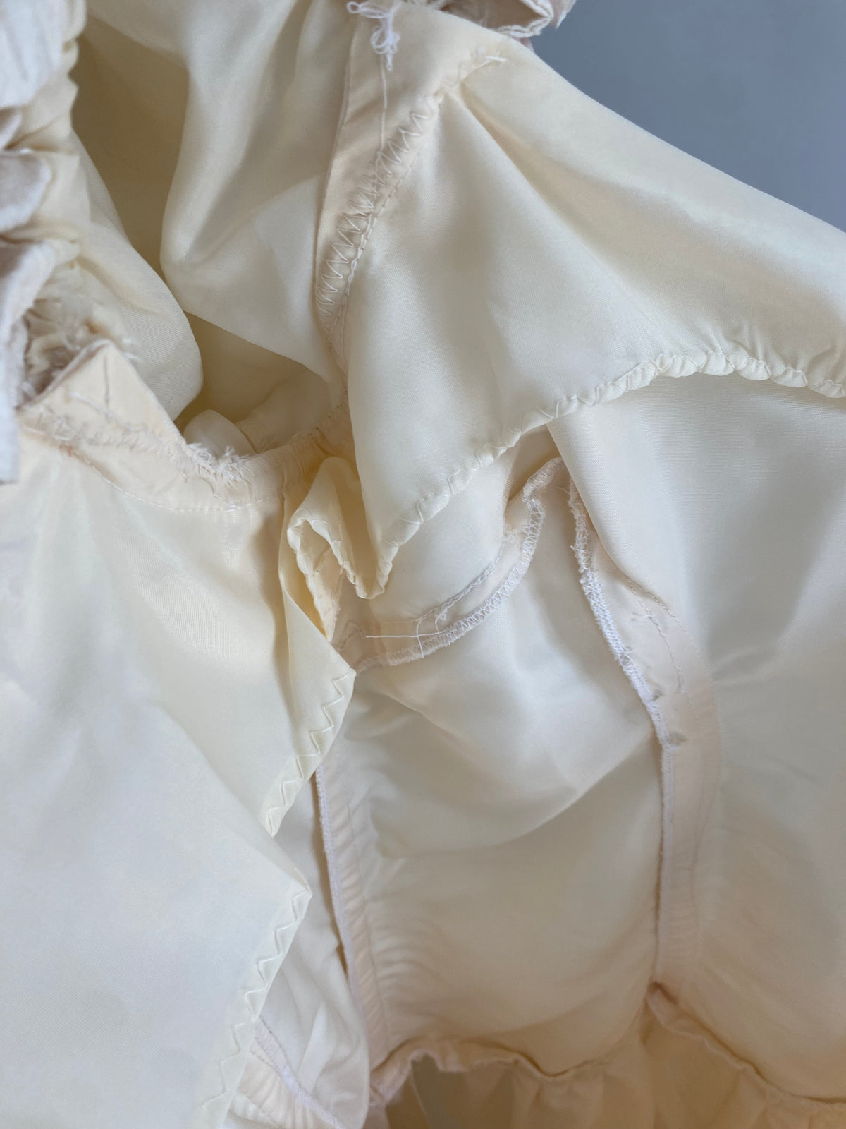 1980s Raw Silk  Wedding Dress
