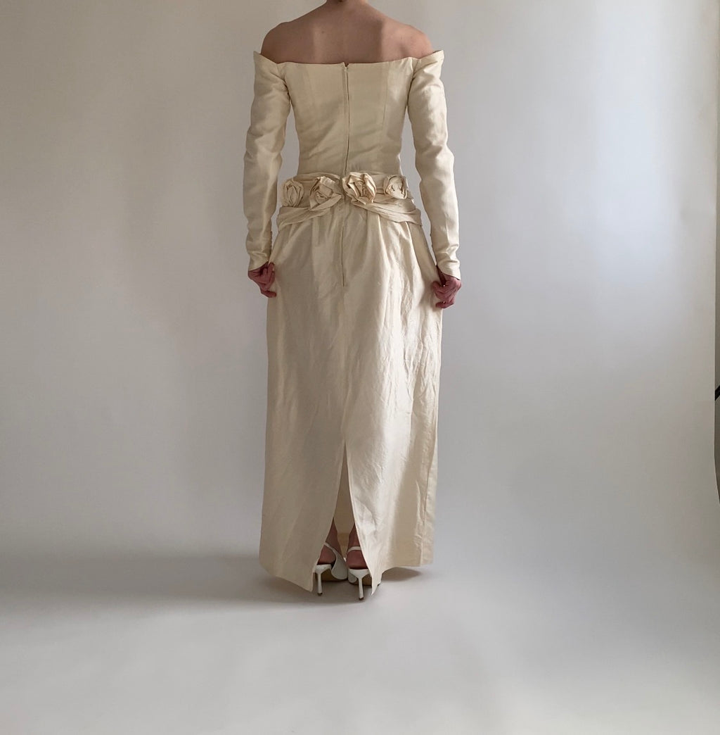 Archive No. 018 — 1980s Silk Wedding Gown