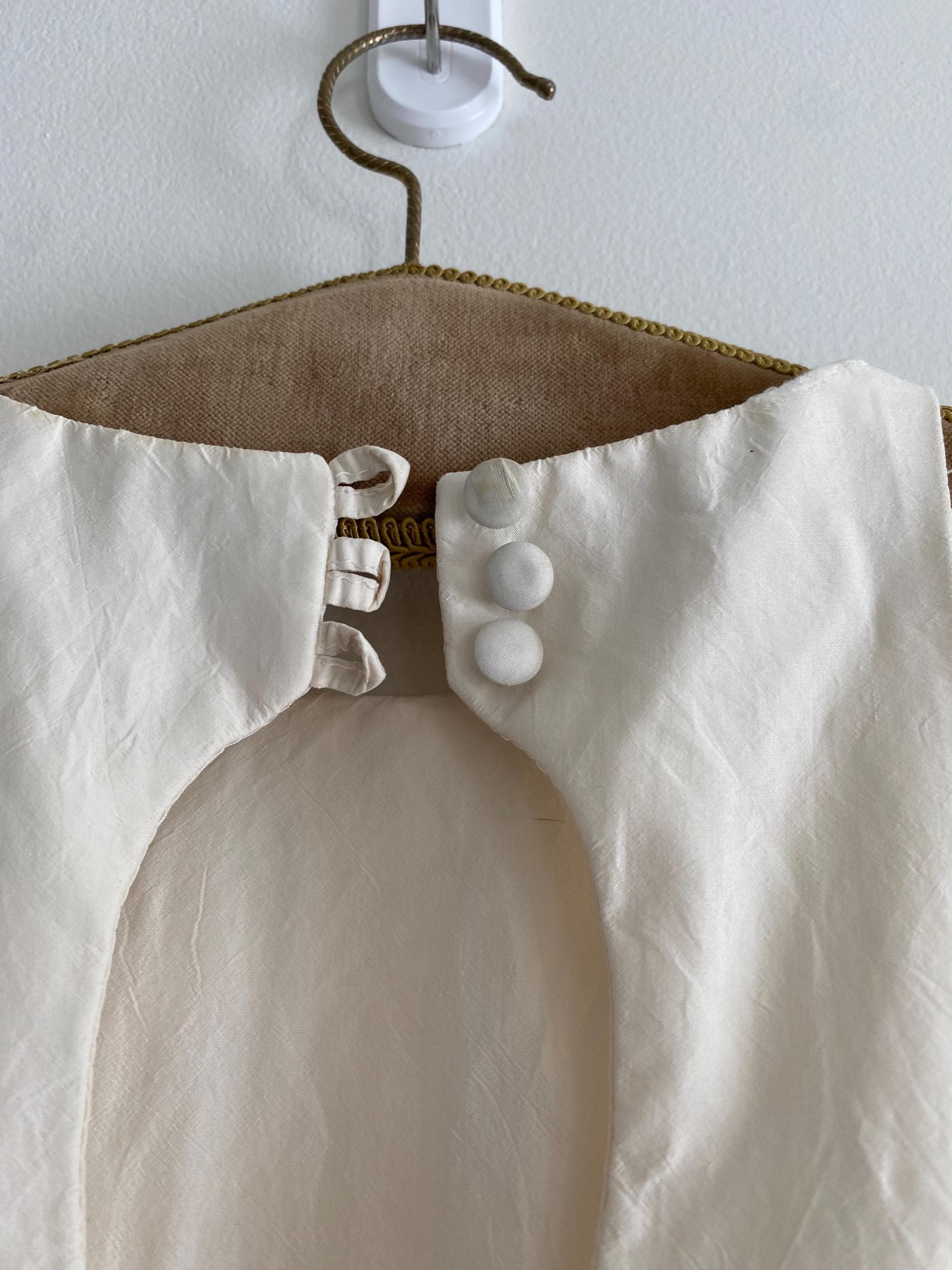 1990s Silk Halter Wedding Dress