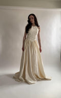 1990s Silk Halter Wedding Dress