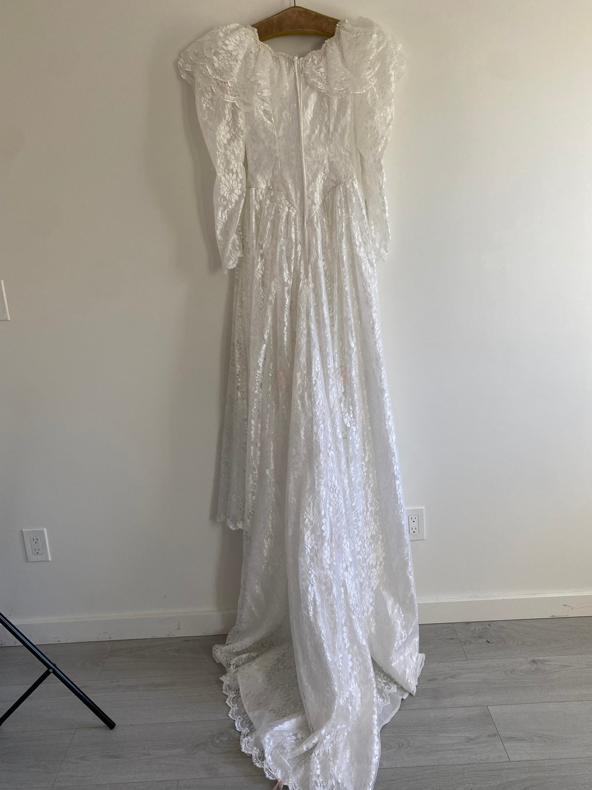 Lace Fairy 1980s Wedding Dress