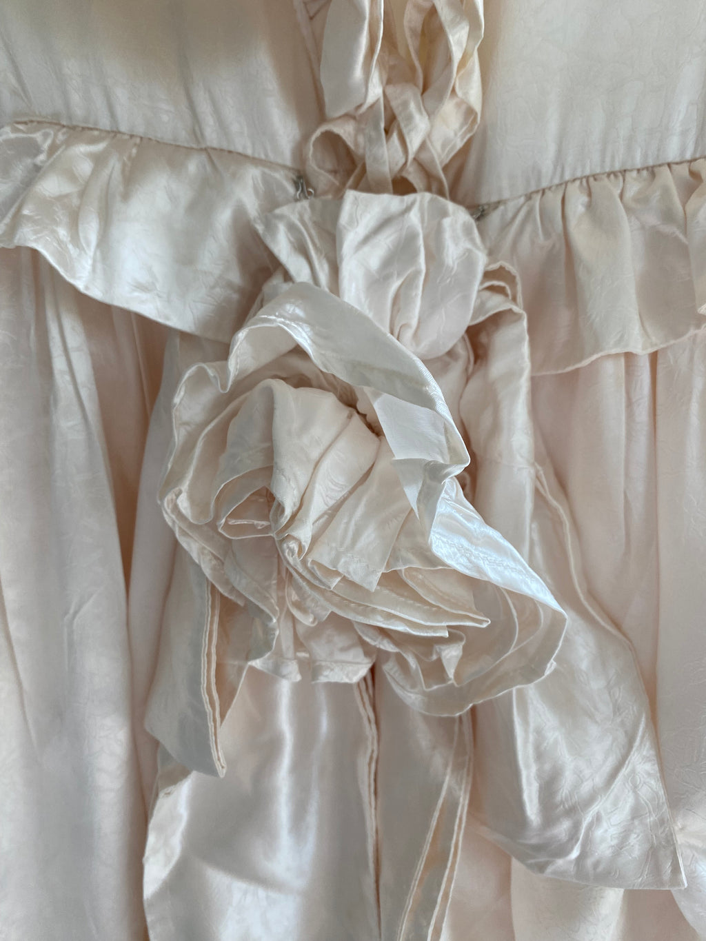 Vintage Victorian Inspired 1980s Wedding Dress in XS