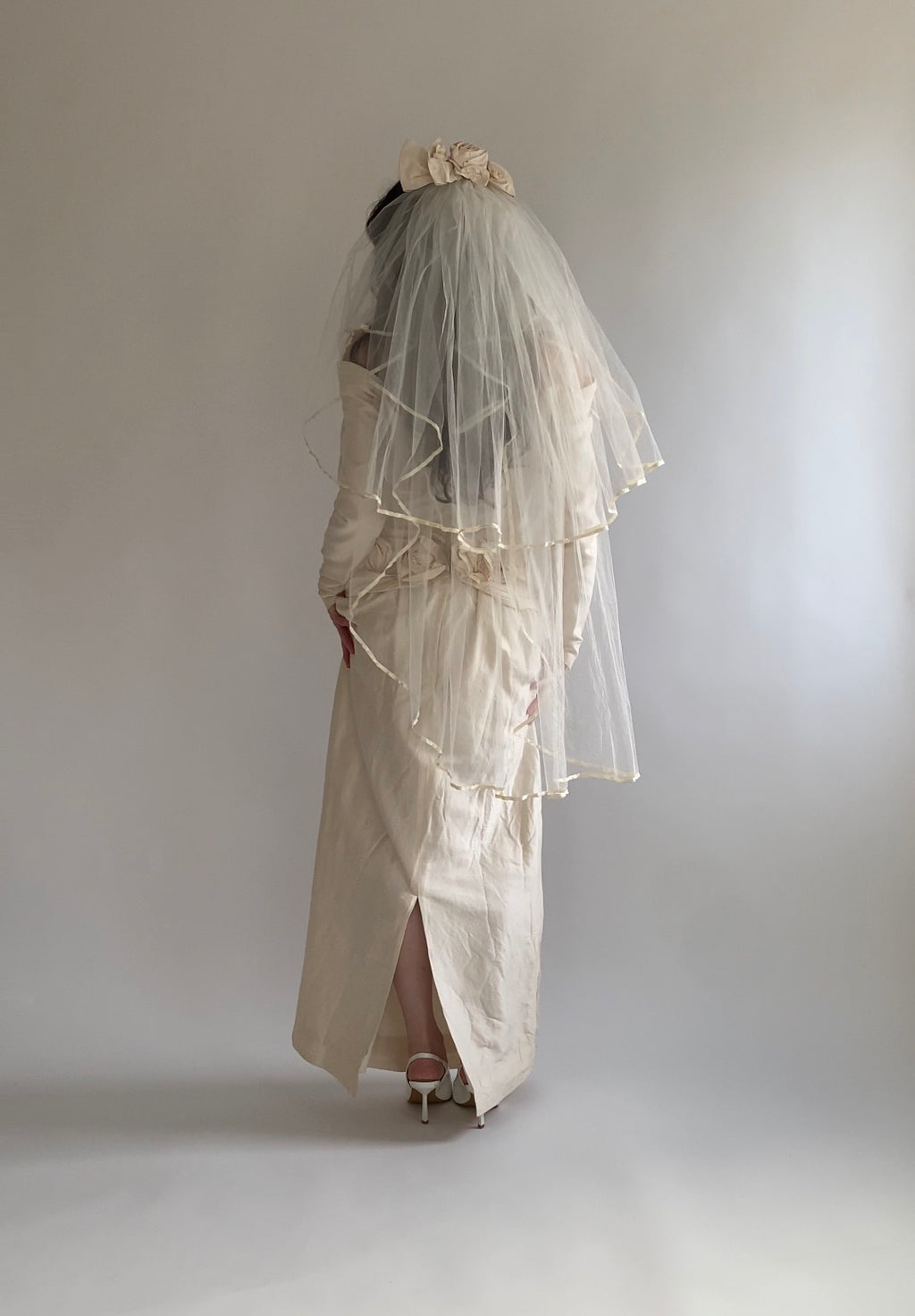 Archive No. 018 — 1980s Silk Wedding Gown