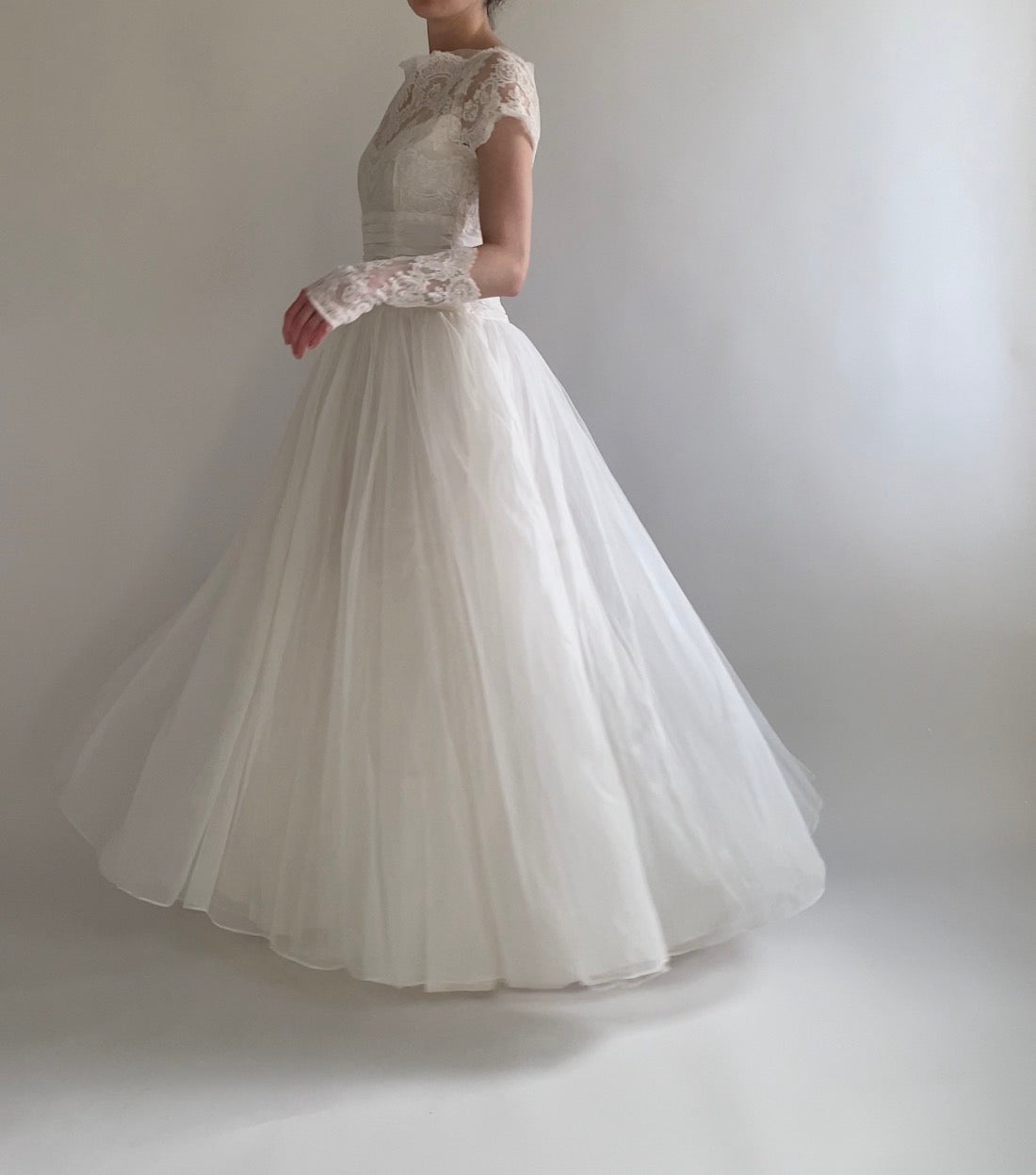 Archive No. 017 — 1950s Lace Wedding Gown + Gloves