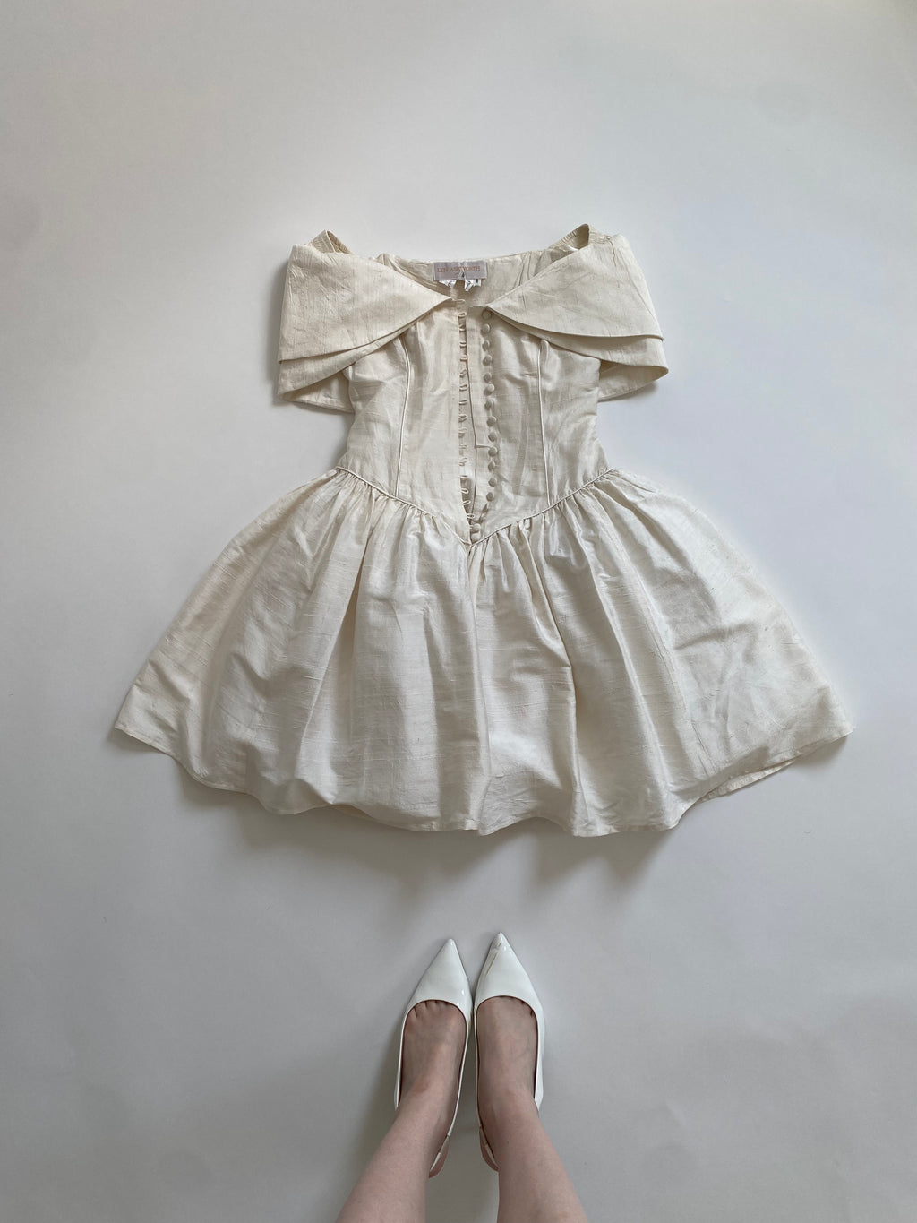 Mini Silk Wedding Dress
