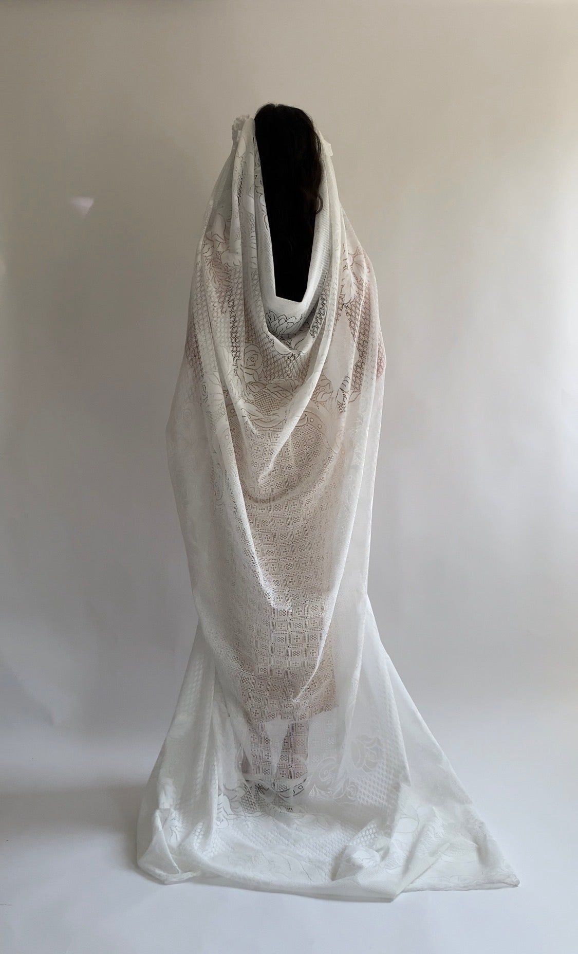 Sample Upcycled Lace Veil