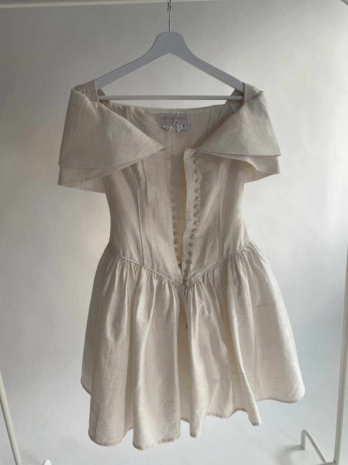 Mini Silk Wedding Dress