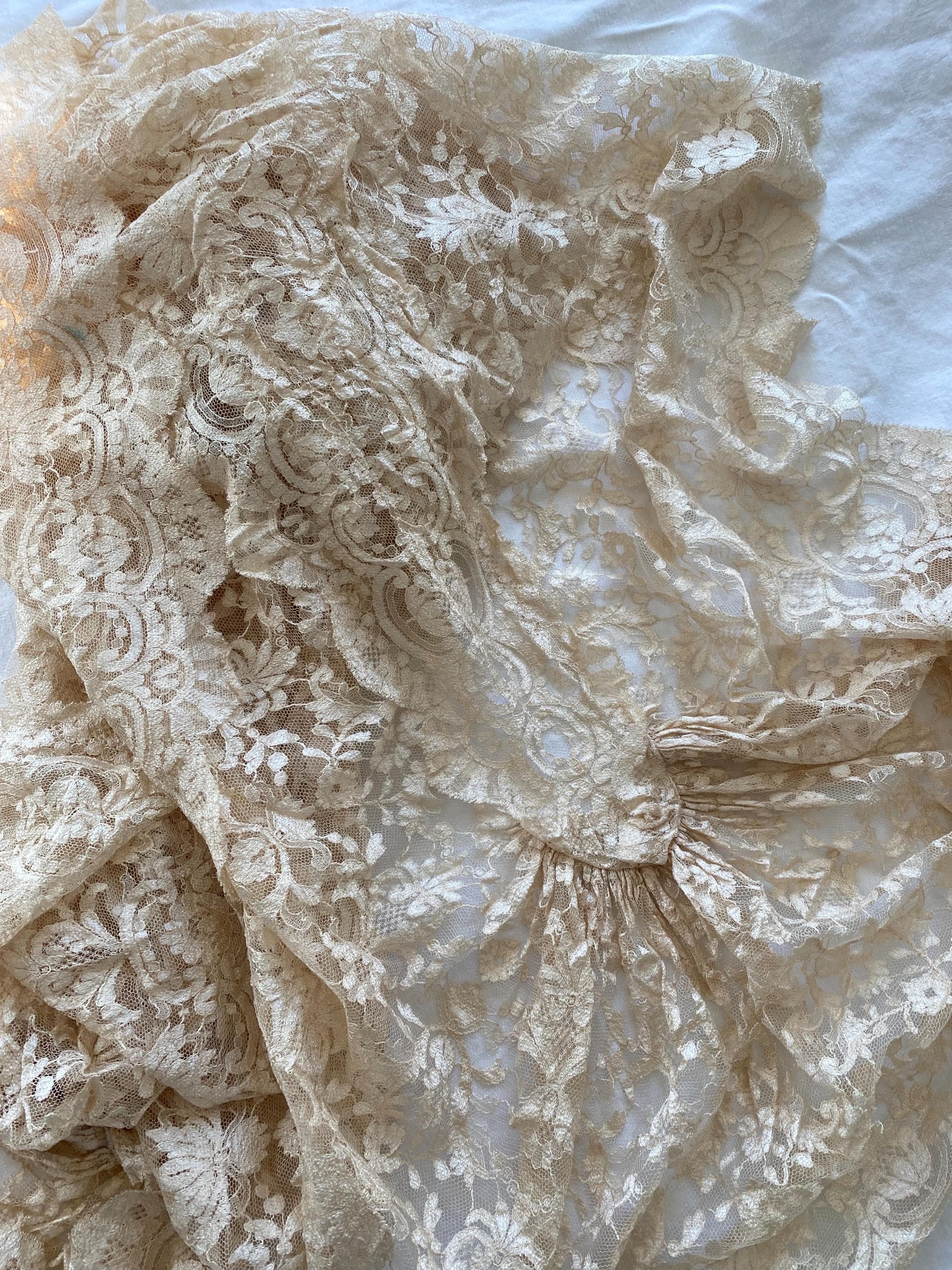 1930s Lace Wedding Veil