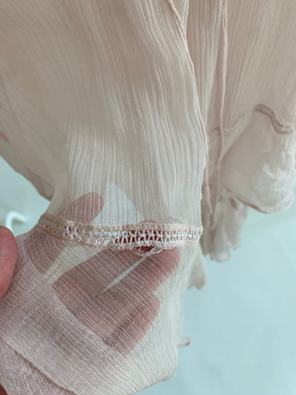 Dusty Rose Sheer Dress and Shawl Set
