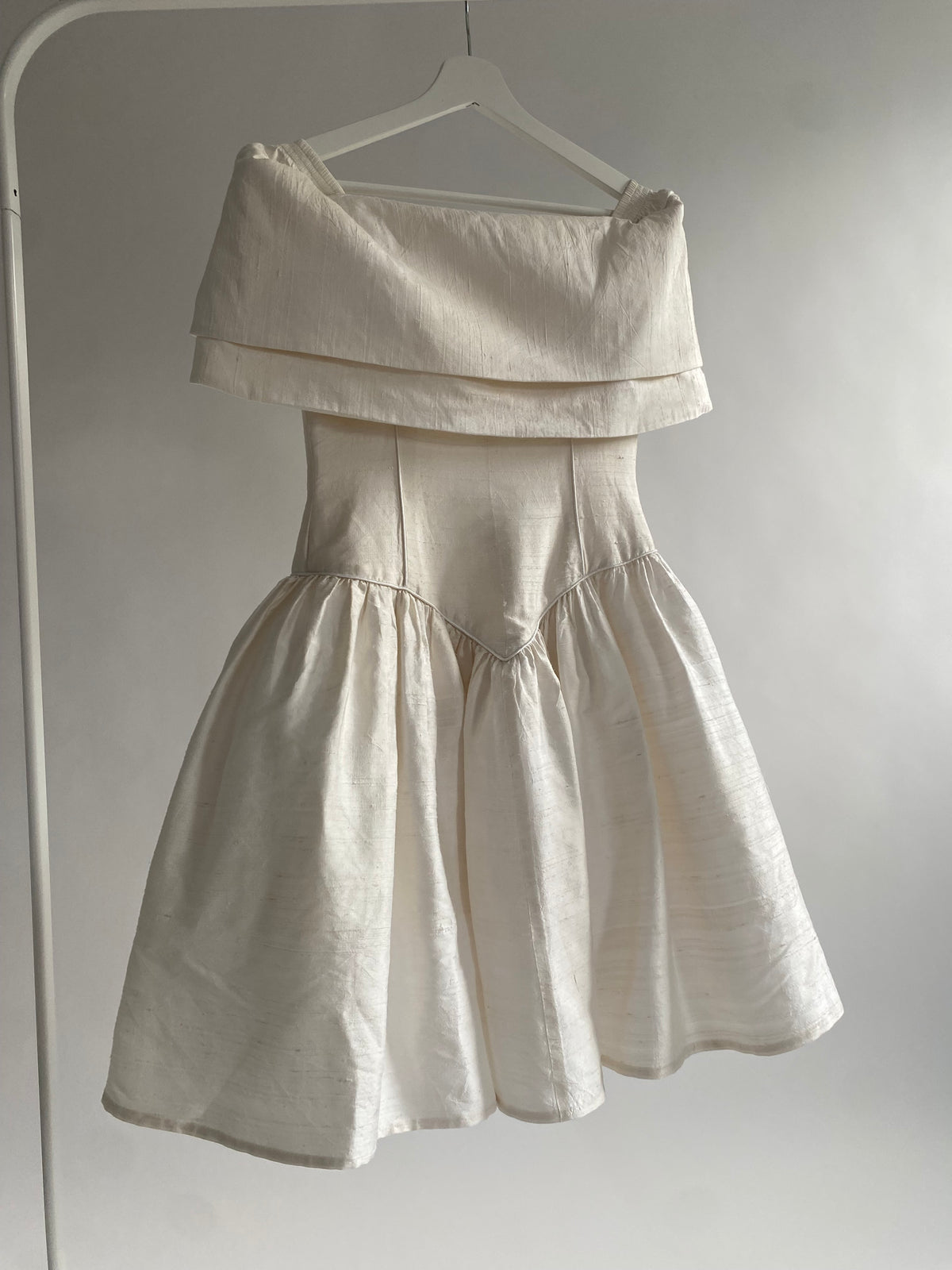 Mini Silk Wedding Dress
