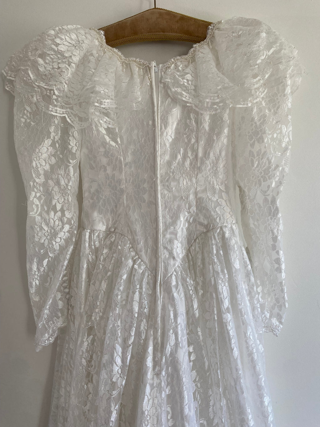 Lace Fairy 1980s Wedding Dress