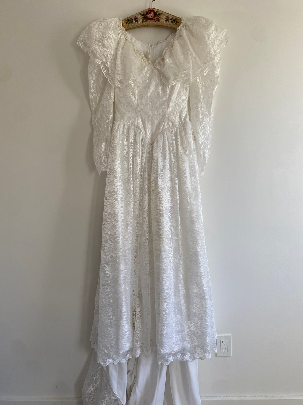 Lace Fairy 1980s Wedding Dress