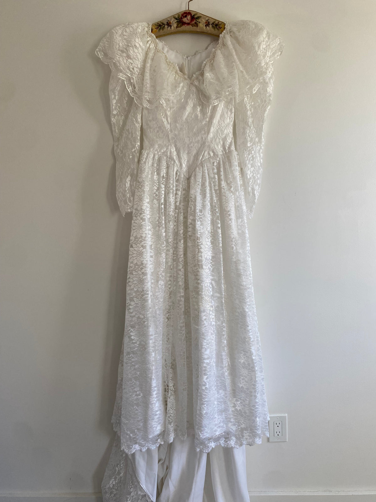 Lace Fairy 1980s Wedding Dress