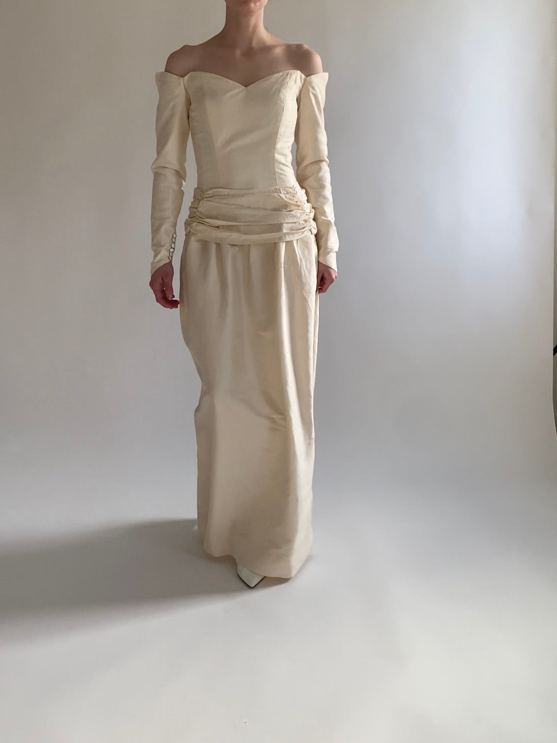 Archive No. 018 — 1980s Silk Wedding Gown