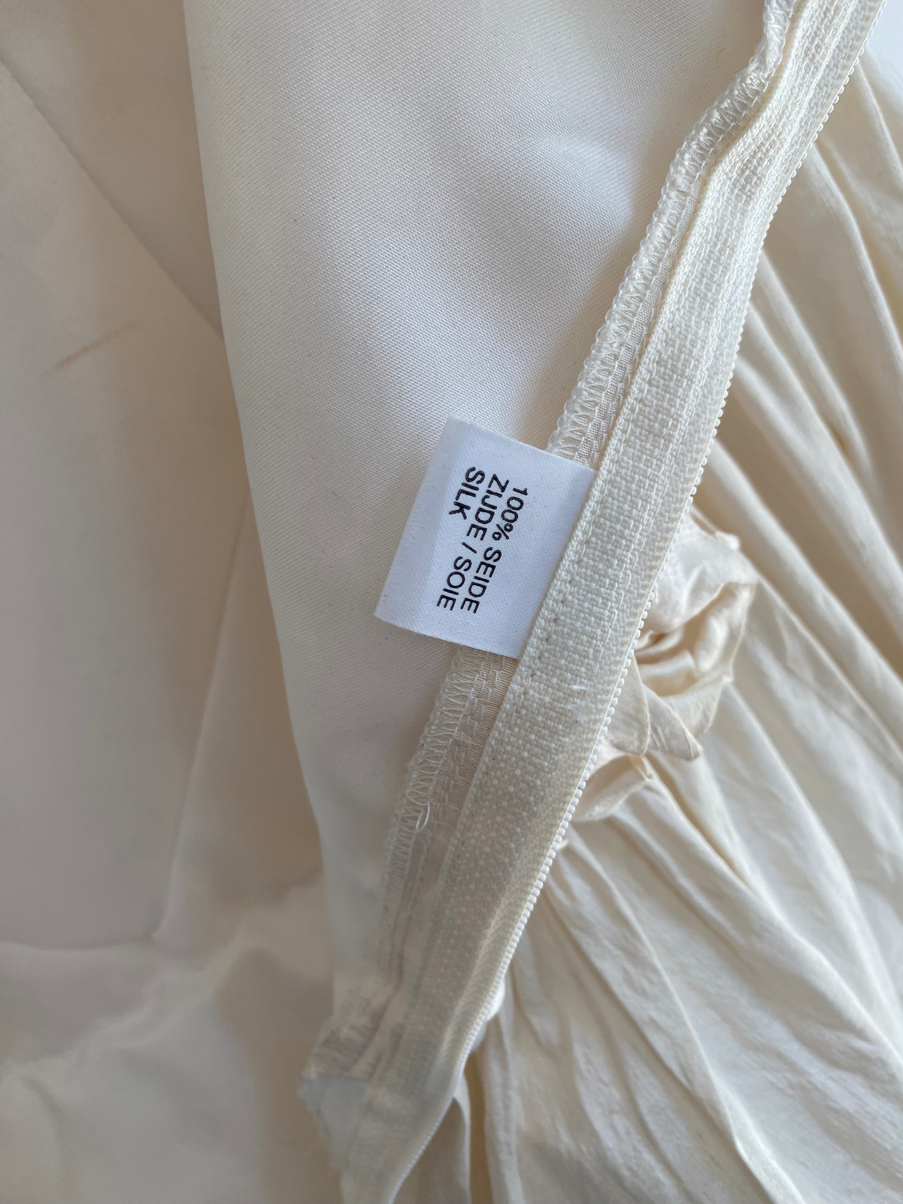 Vintage 1980s Silk Wedding Dress