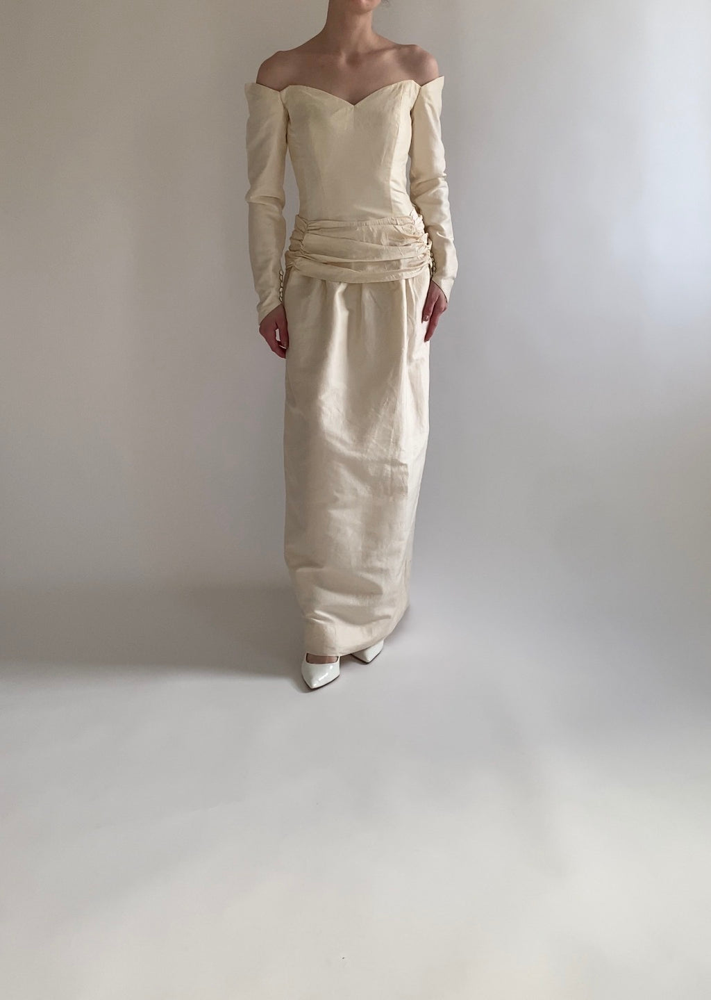 Archive No. 018 — 1980s Silk Wedding Gown