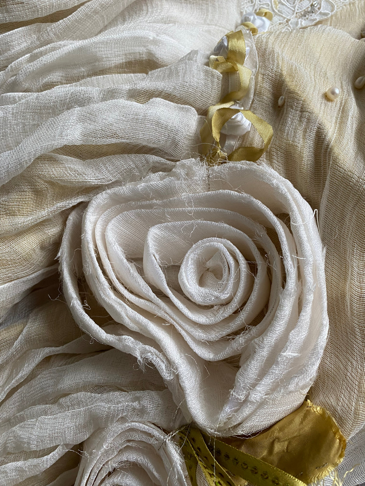 Distressed Vintage 2000s Wedding Gown