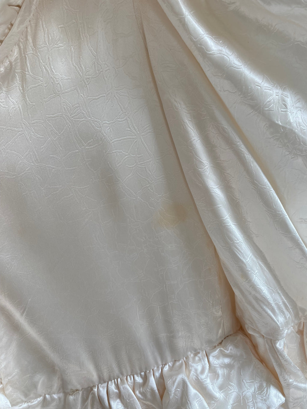 Vintage Victorian Inspired 1980s Wedding Dress in XS