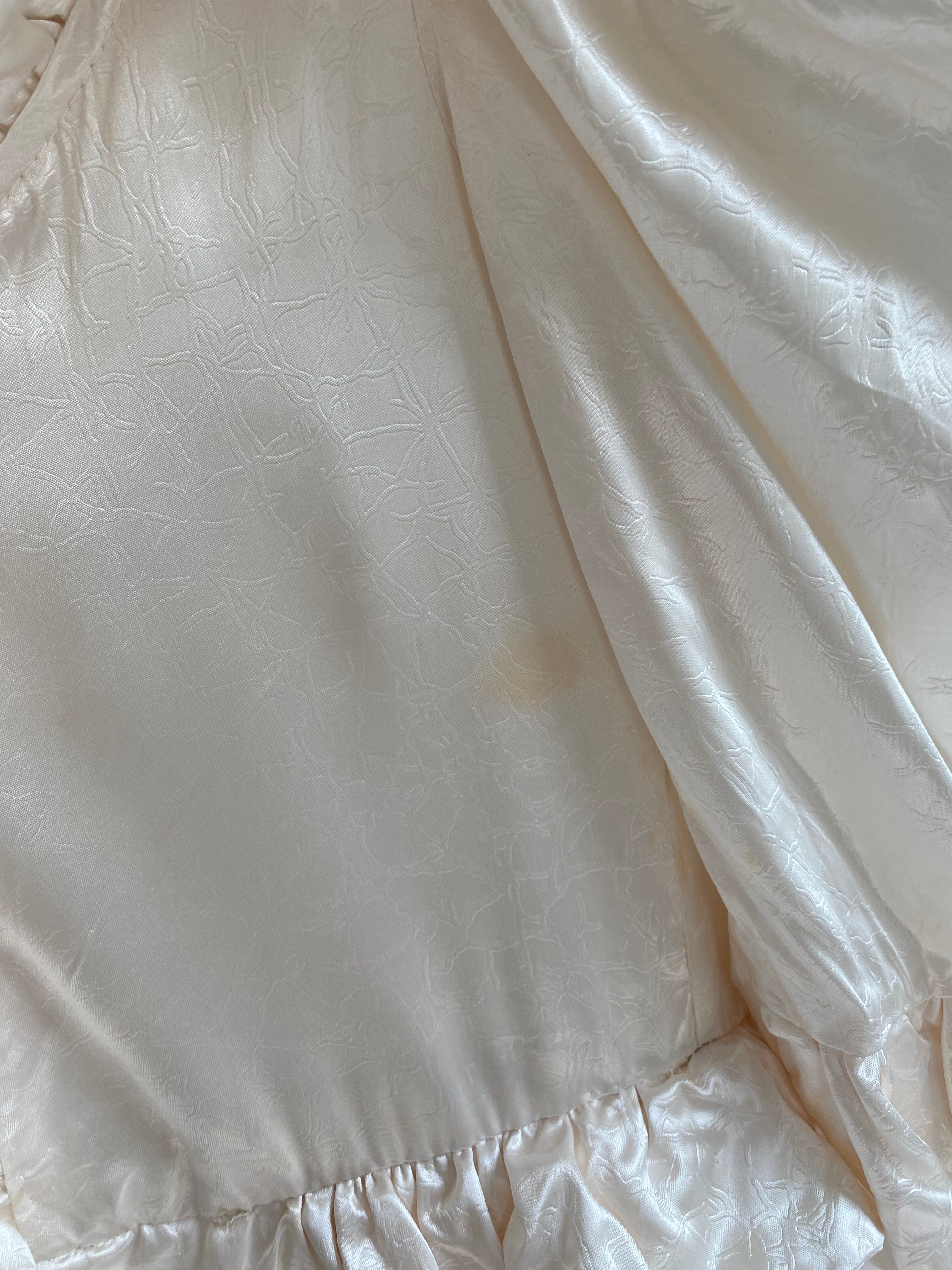 Vintage Victorian Inspired 1980s Wedding Dress in XS