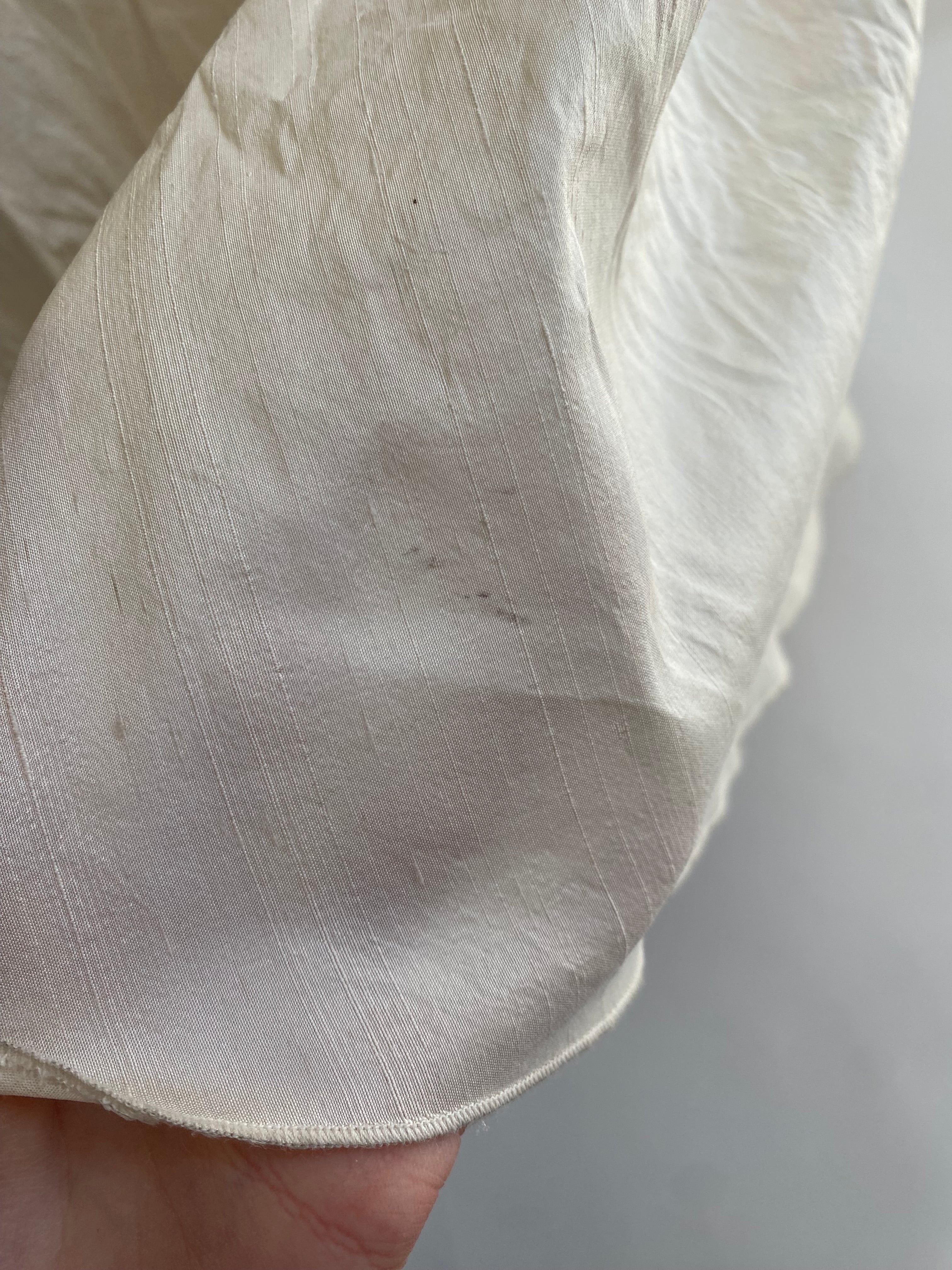 Vintage 1980s Silk Wedding Dress