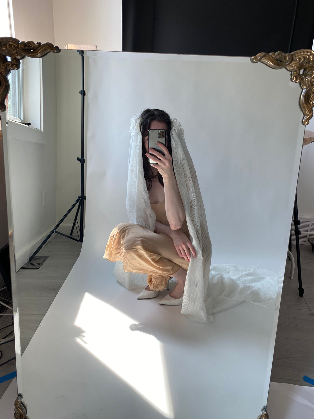 Sample Upcycled Lace Veil