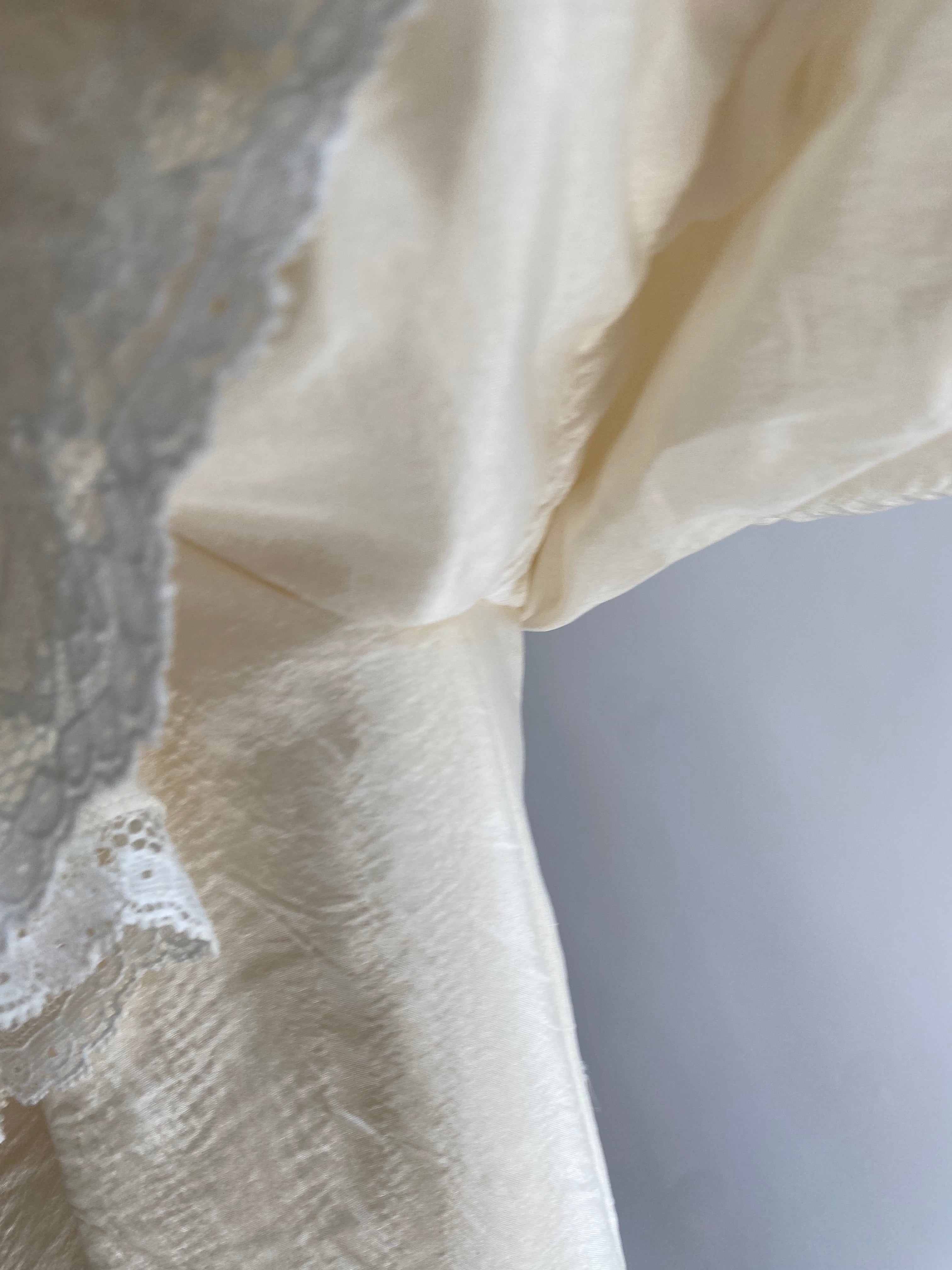 1980s Silk Princess Diana Inspired Vintage Wedding Dress