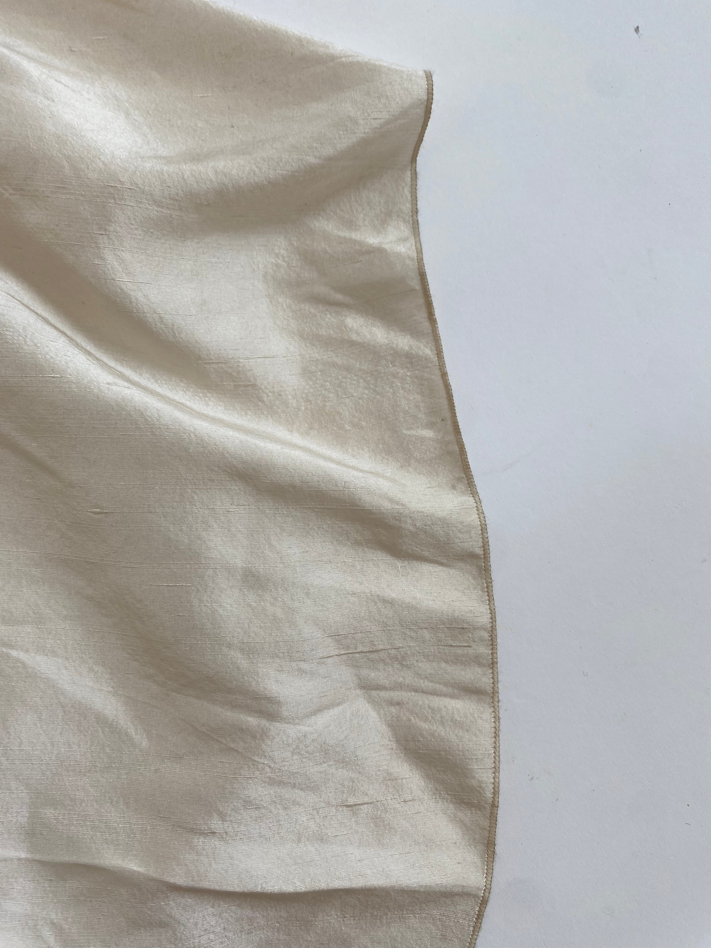 Vintage 1990s Bow Silk Wedding Dress