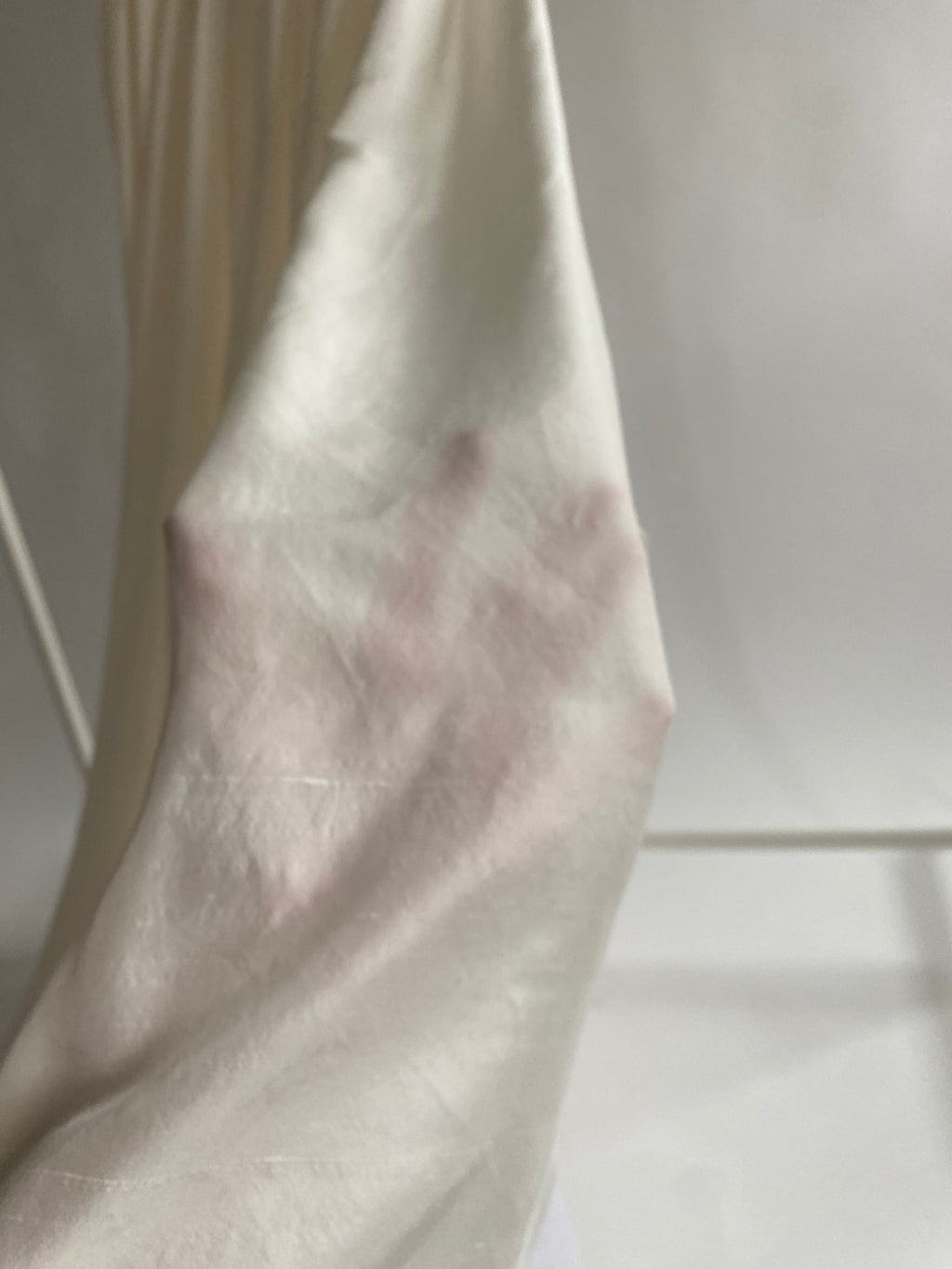 Vintage Silk 1980s Wedding Dress with Puff Sleeves
