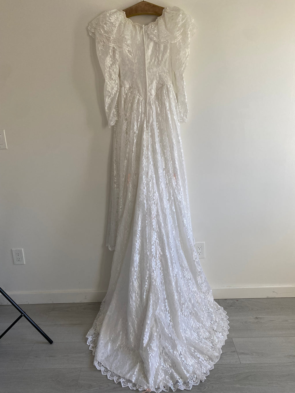 Lace Fairy 1980s Wedding Dress