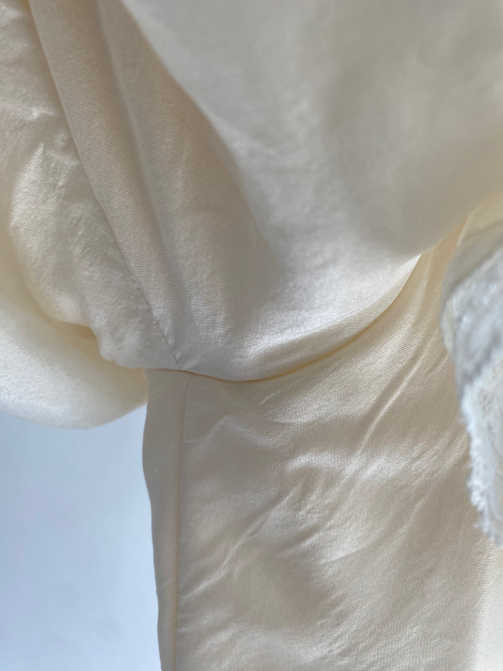 1980s Silk Princess Diana Inspired Vintage Wedding Dress