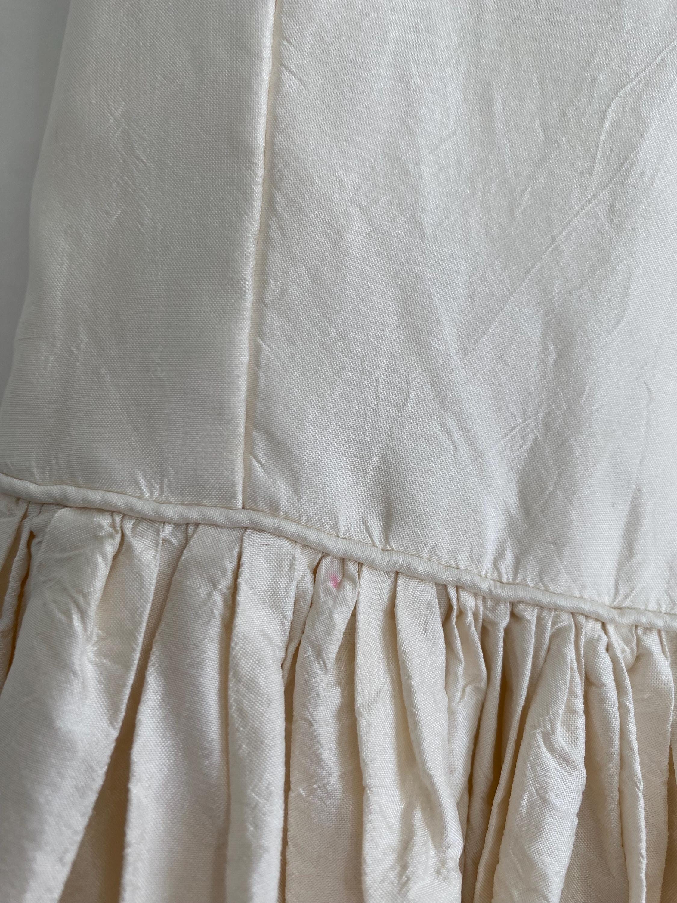 1990s Silk Halter Wedding Dress