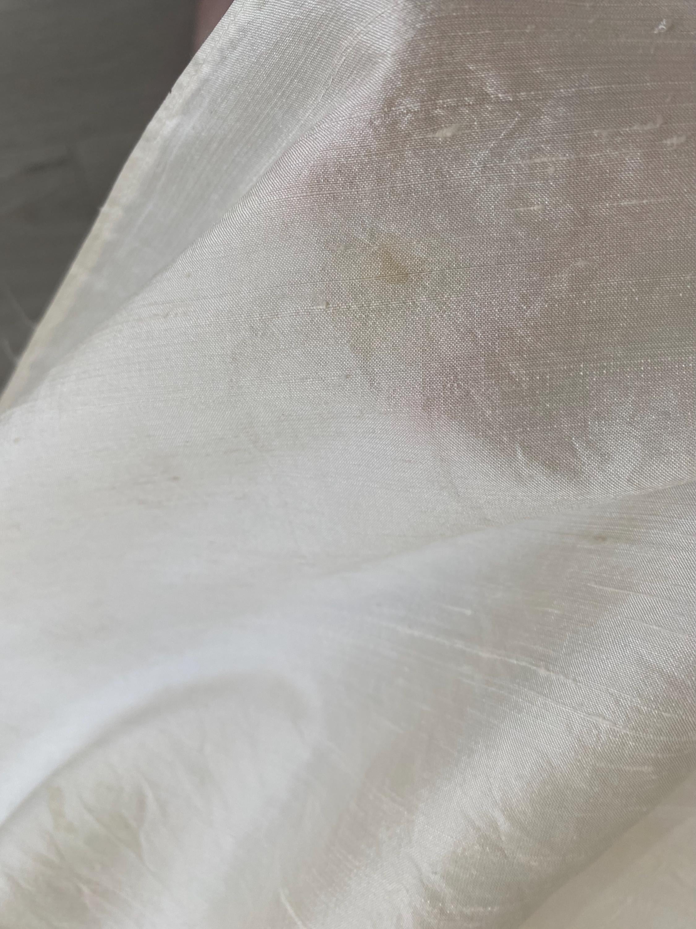 1980s Raw Silk Wedding Gown Medium