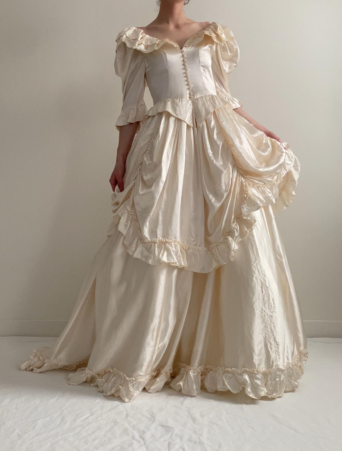 Vintage 1980s Wedding Dress Vivienne Westwood Inspired